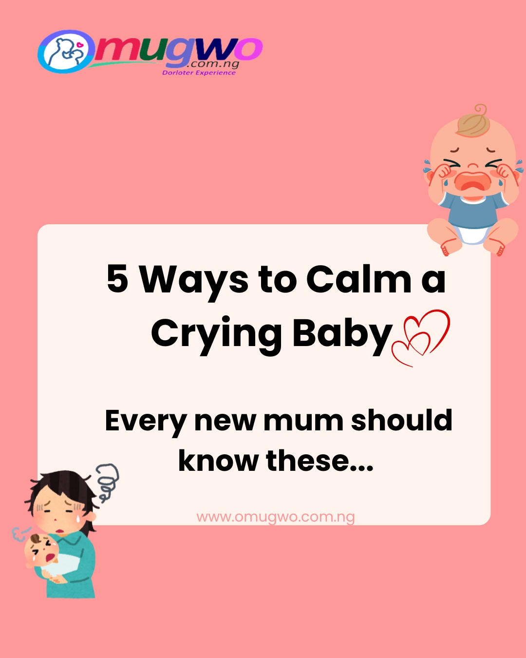 Calming a crying baby